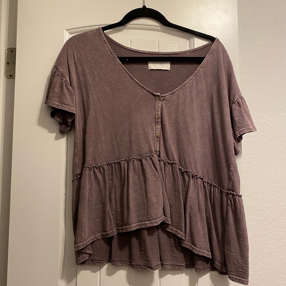 cute little blouse from lucky brand, size large, never been worn